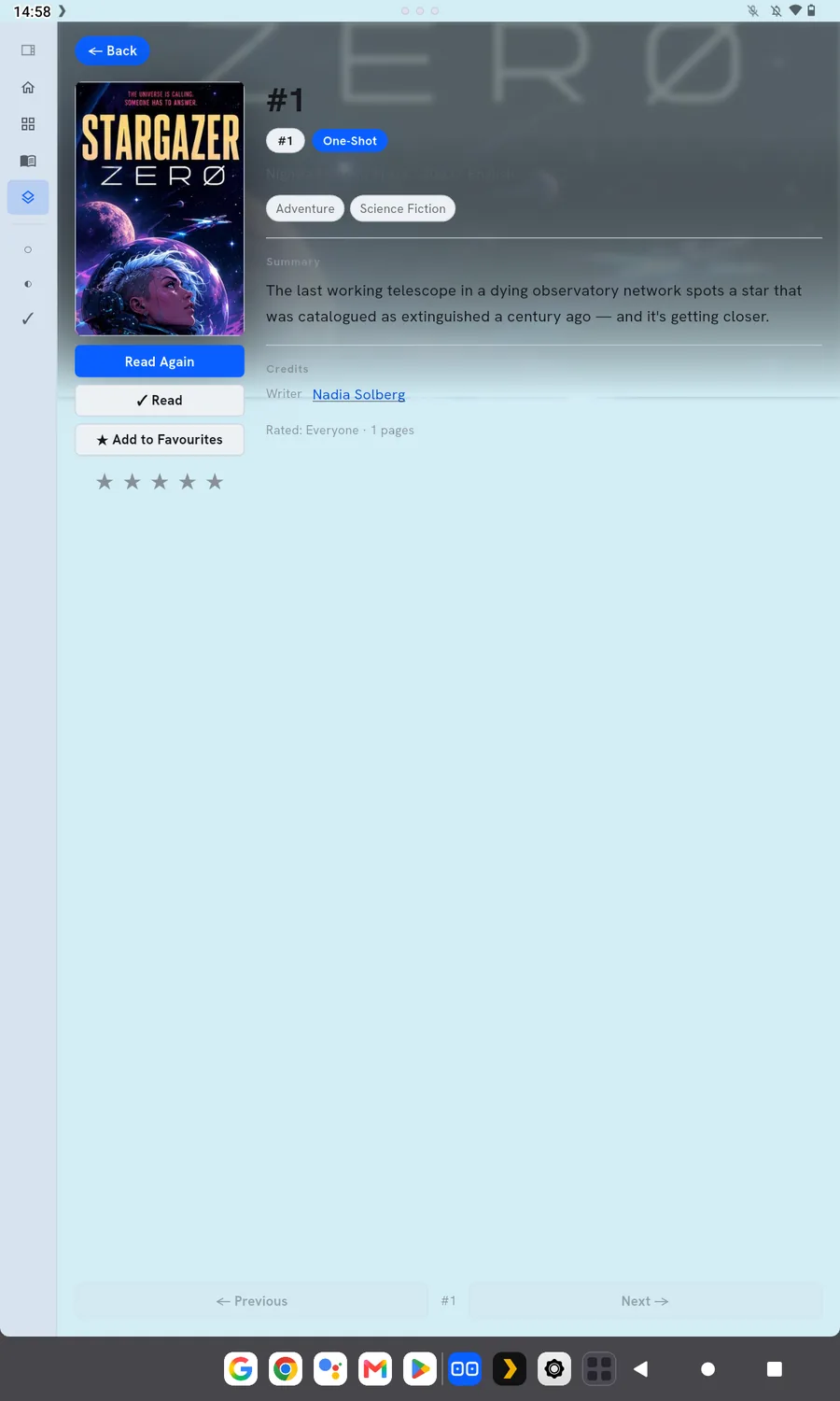 Mobile issue detail screen in light theme